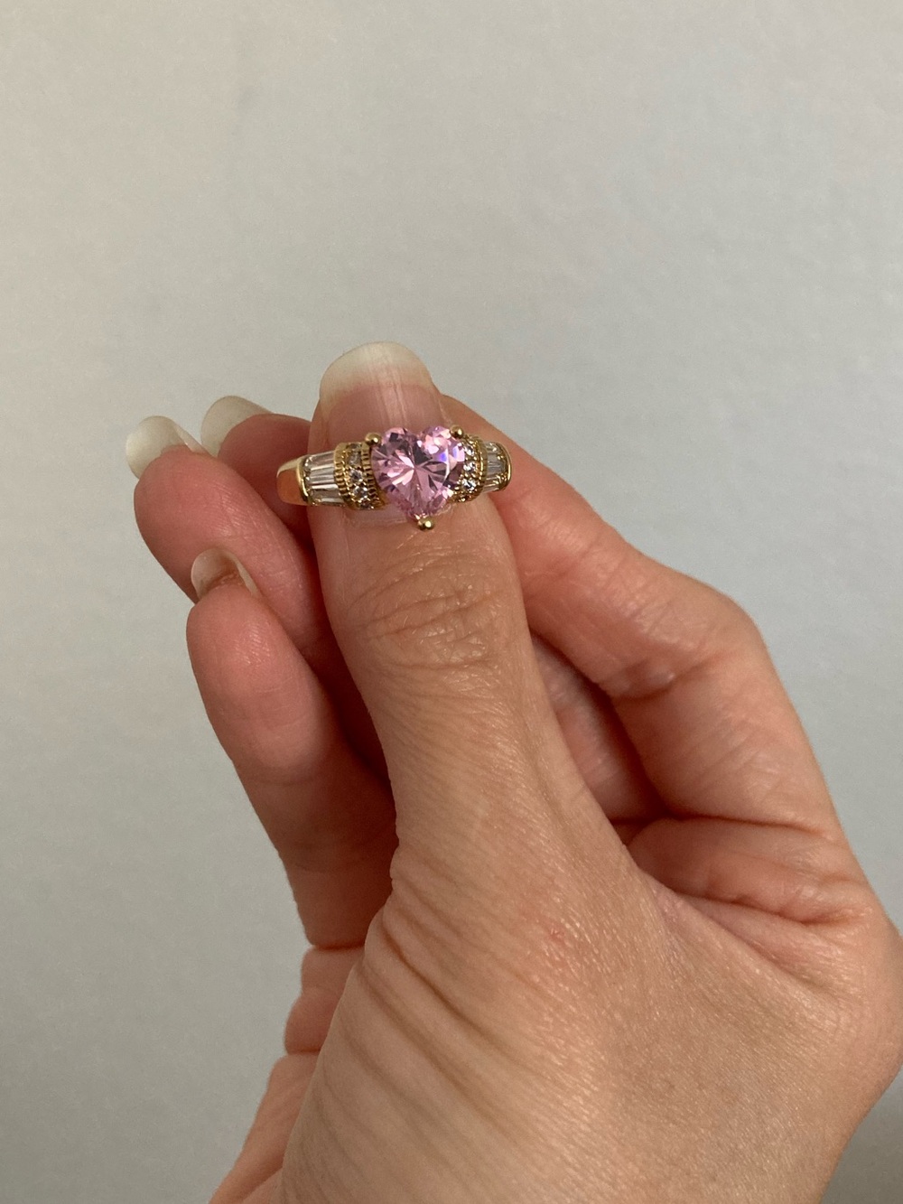 New Vanessa Mooney THE GARBO RING pink heart The lavish ring - Picture 6 of 6